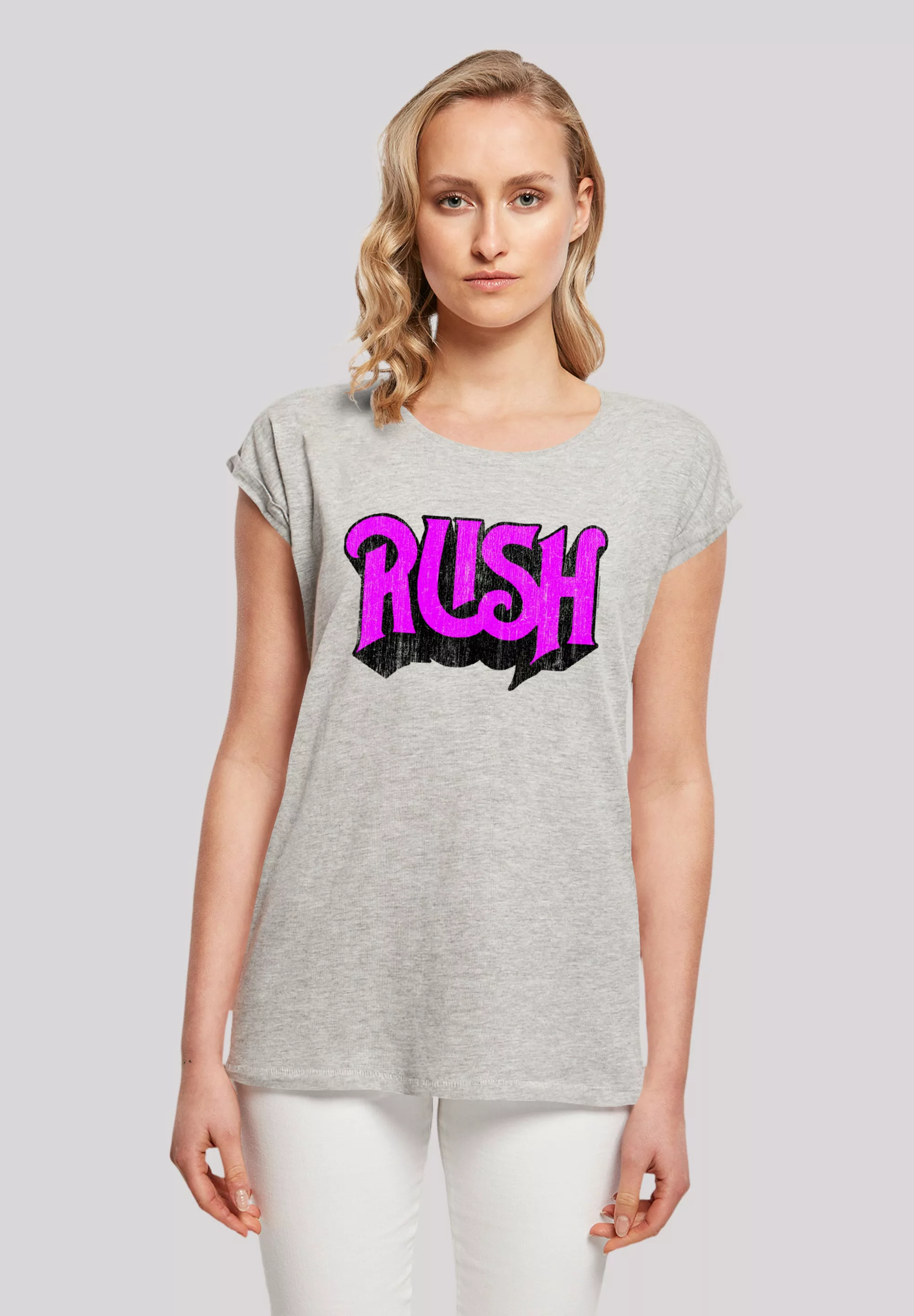 F4NT4STIC T-Shirt "Rush Rock Band Distressed Logo", Premium Qualität günstig online kaufen