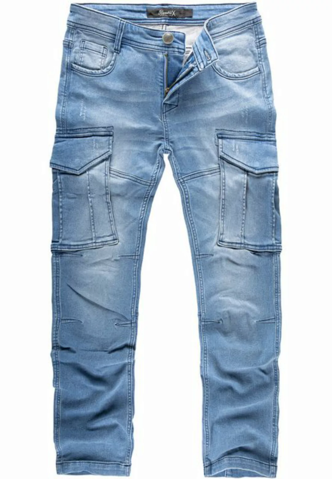 REPUBLIX Cargohose DAWSON Herren Sweathose in Stretch Denim Jeans günstig online kaufen