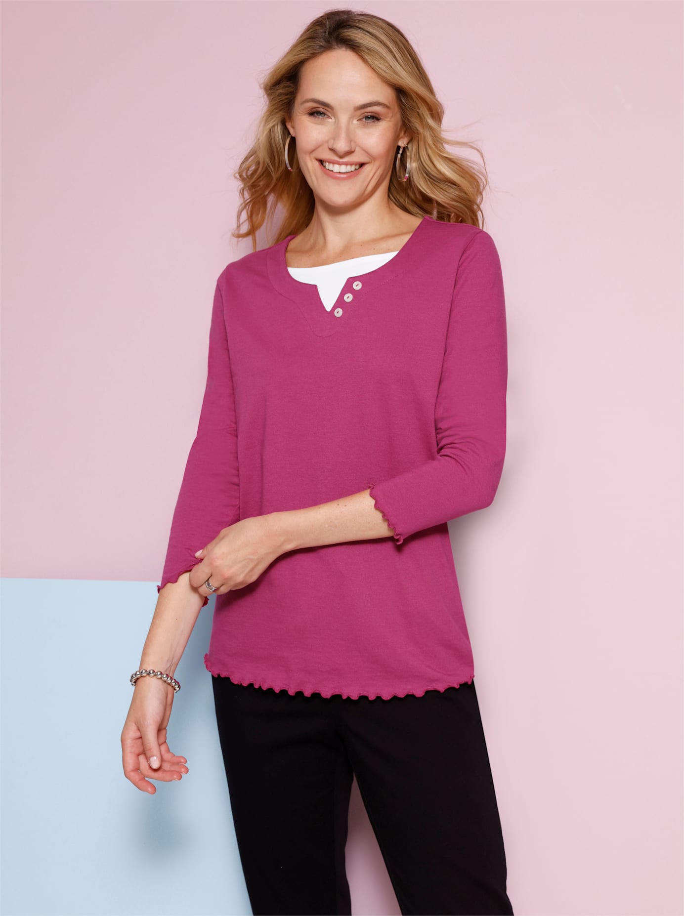 2-in-1-Shirt "Langarm-Shirt", (1 tlg.) günstig online kaufen