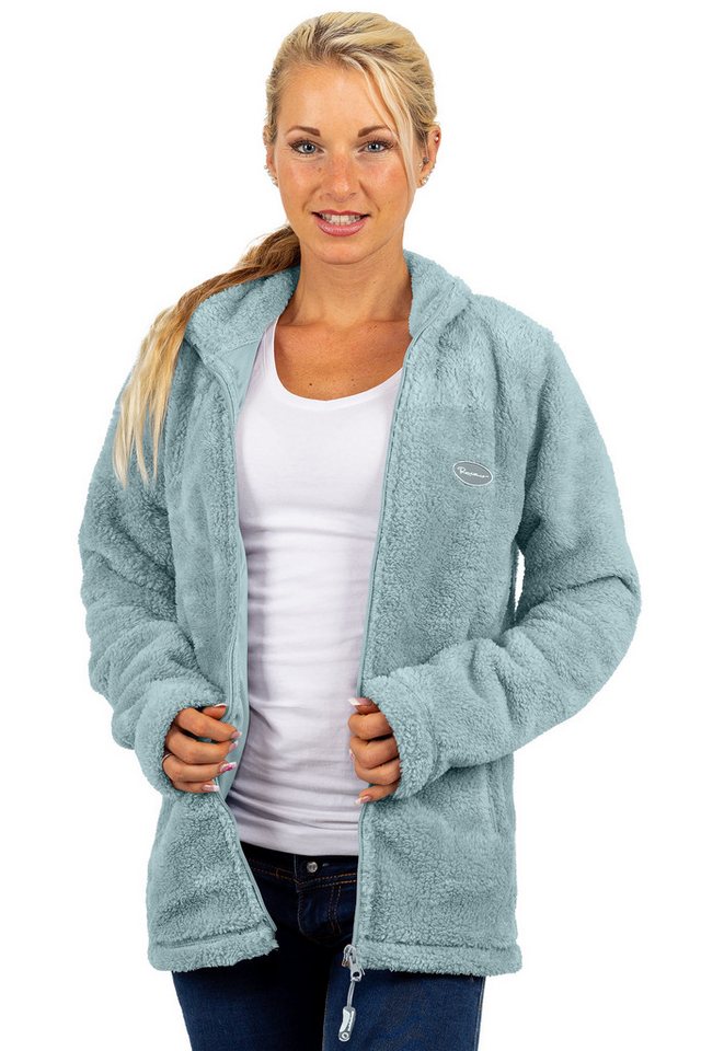 Reichstadt Fleecejacke Kuschelige Flauschige Jacke 22RSW002 Mint Grey M mit günstig online kaufen