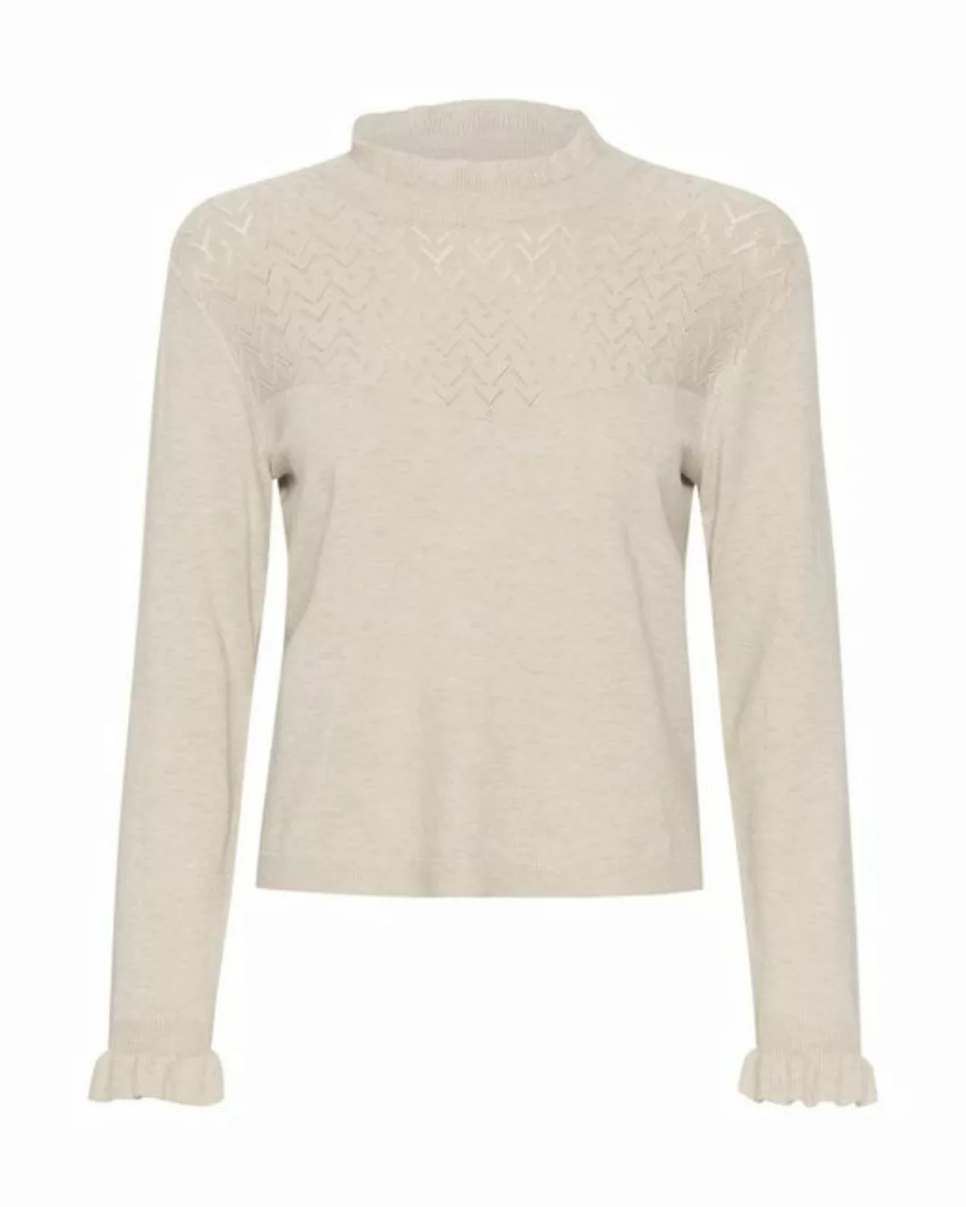 Cream Strickpullover Villea (1-tlg) Rüschen günstig online kaufen