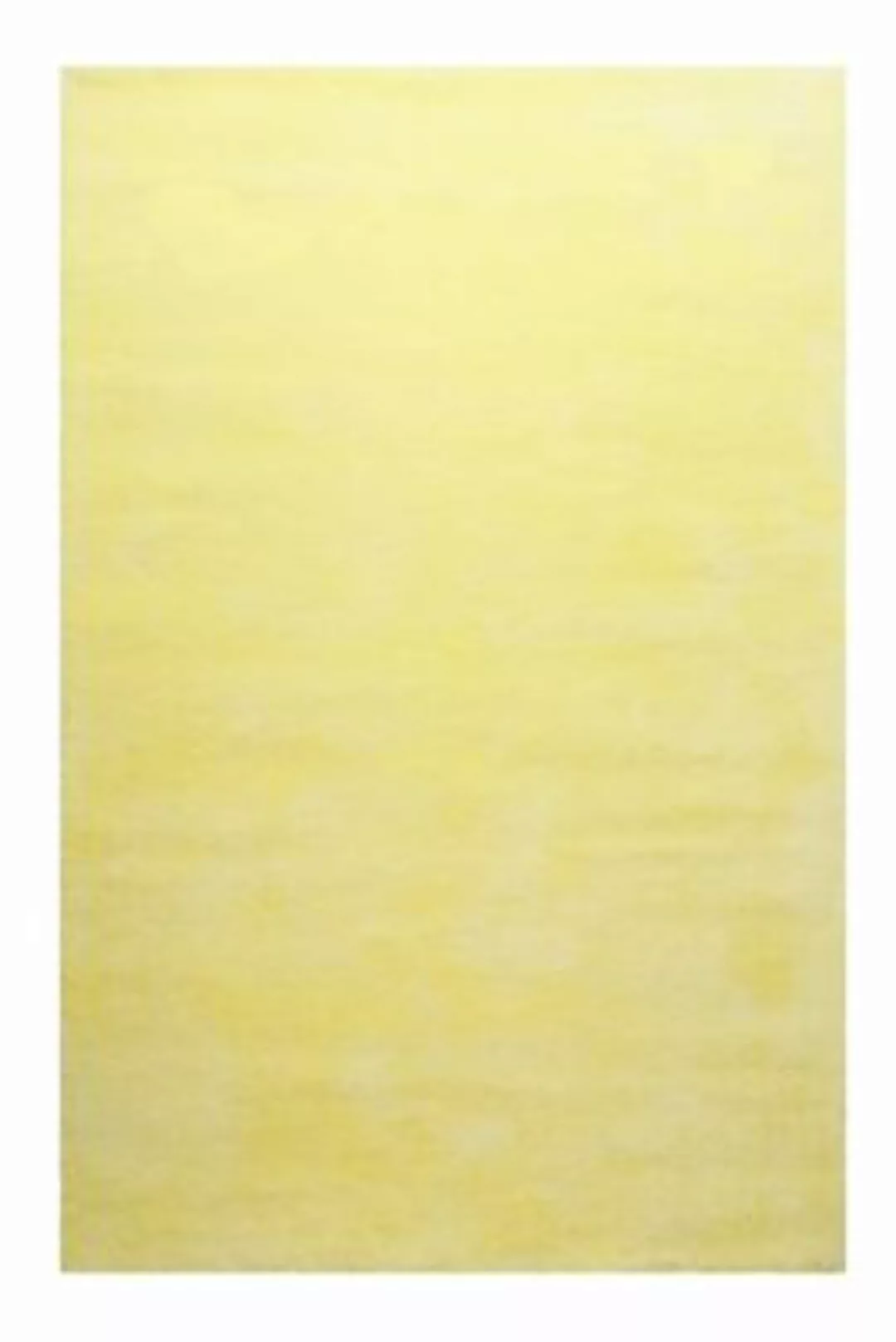 homie LIVING - Hochflorteppich -  Pisa - 25mm - pflegeleicht gelb Gr. 130 x günstig online kaufen