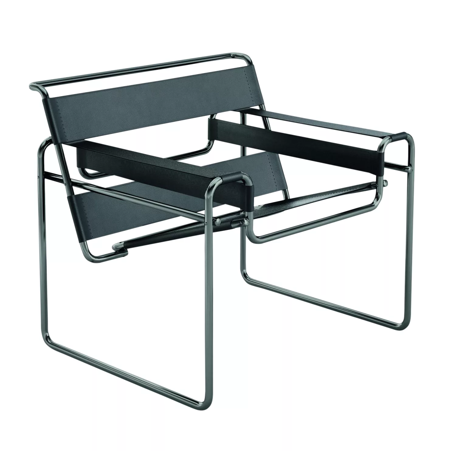 Knoll International - Limited Edition Wassily™ Sessel - schwarz/schwarze Ri günstig online kaufen