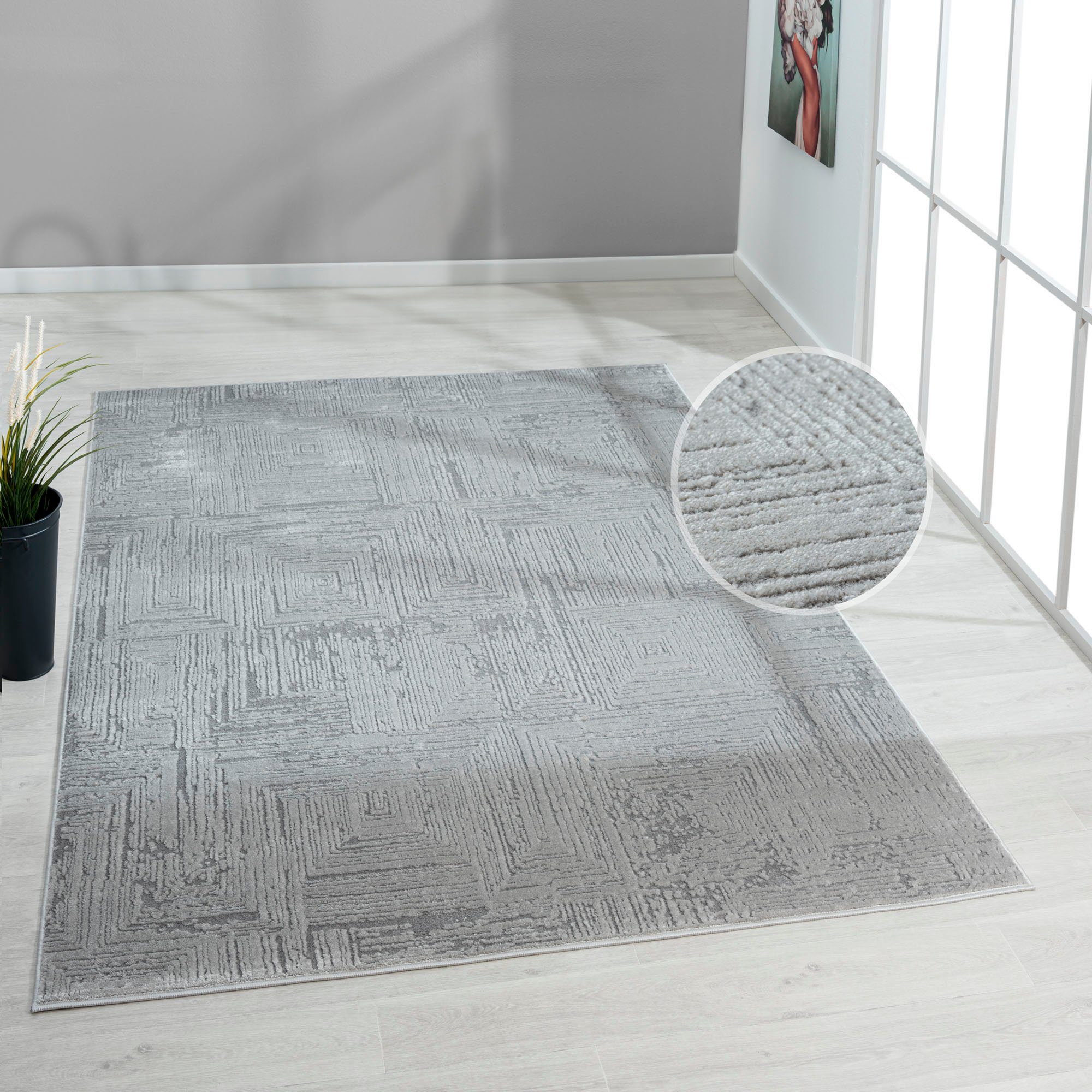 my home Teppich Brakel, rechteckig, Höhe: günstig online kaufen