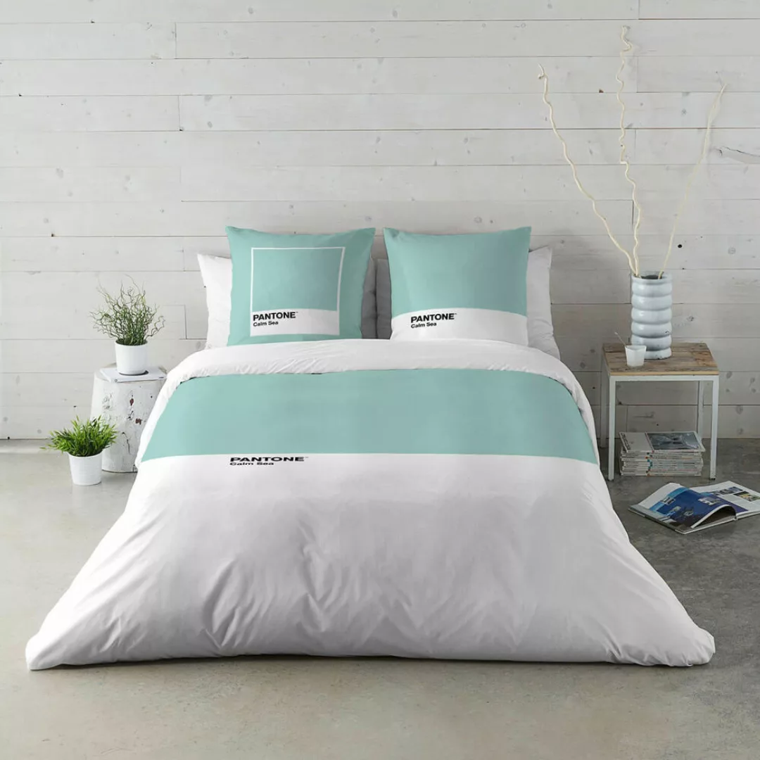 Bettdeckenbezug Pantone Calm Sea (135er-bett) (220 X 220 Cm) günstig online kaufen