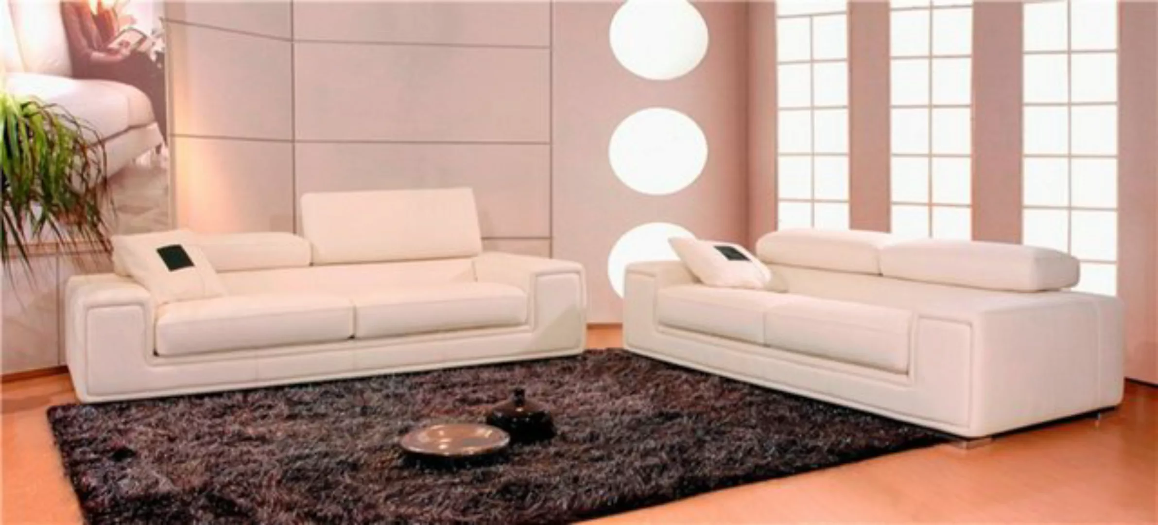 Xlmoebel Sofa Neues Designer-Sofa-Set aus Leder für 3-2 Personen, 2 Teile, günstig online kaufen