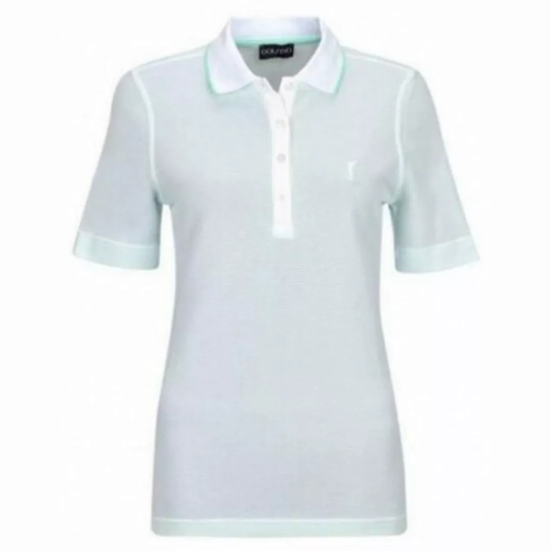 GOLFINO Poloshirt Golfino Ladies The Mercedes Shortsleeve Polo Weiss/Türkis günstig online kaufen