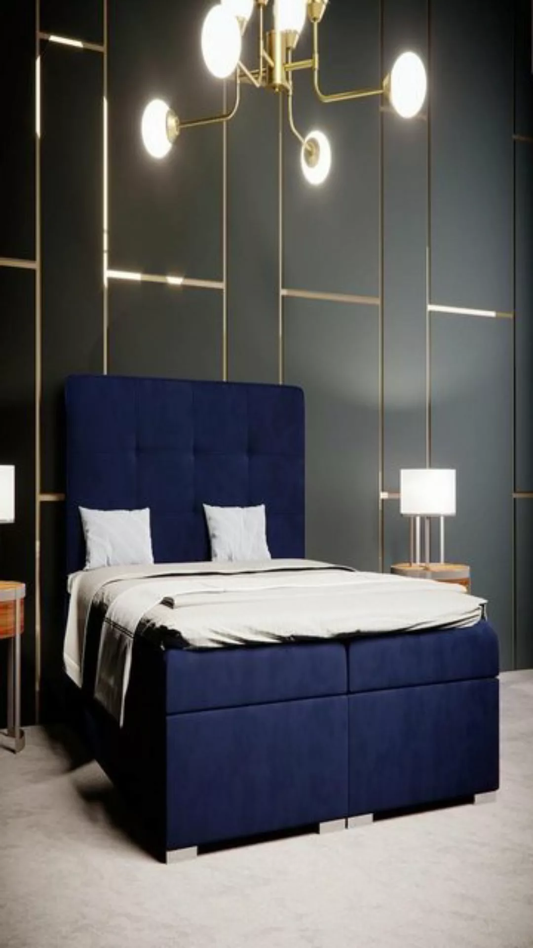 JVmoebel Boxspringbett Bett Schlafzimmer Luxus Textil Möbel Polstermöbel St günstig online kaufen