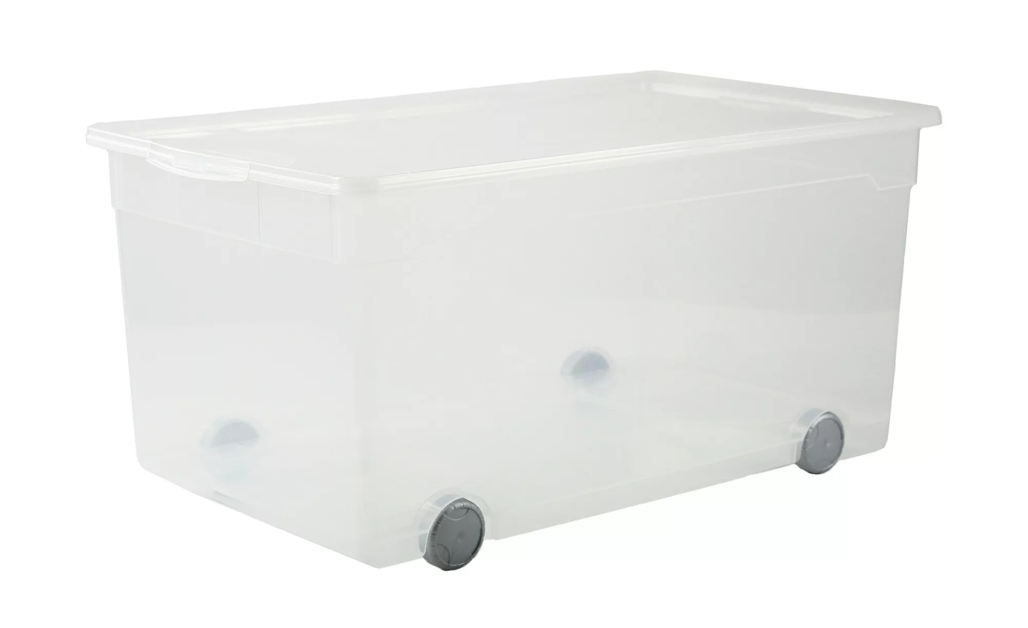 Rotho Aufbewahrungsbox mit Rollen - transparent/klar - Kunststoff - 40 cm - günstig online kaufen