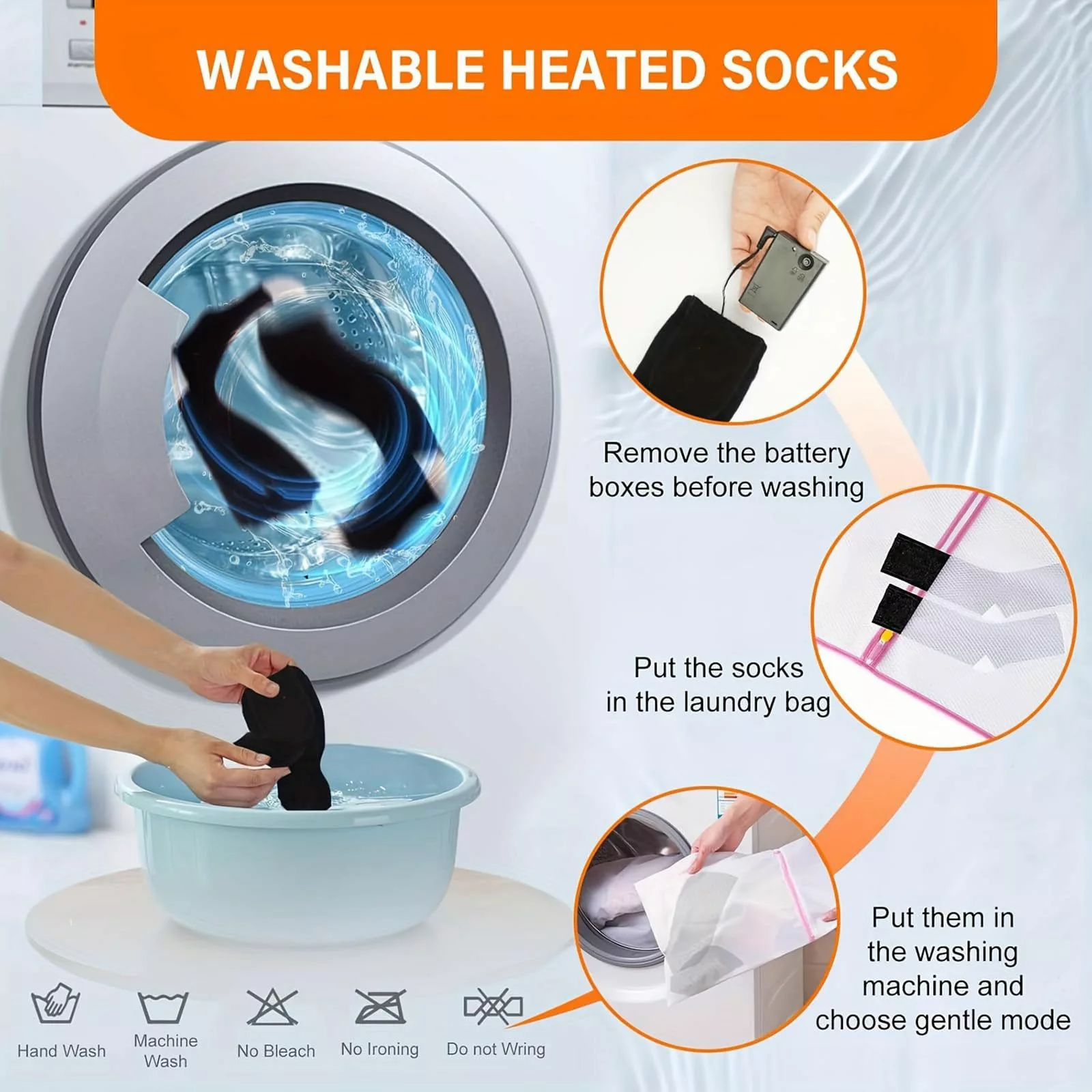 RWEUOQ Funktionssocken Beheizbare Socken 4000 mAh günstig online kaufen