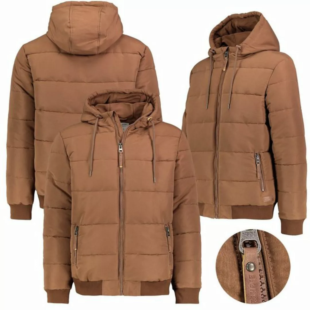 Eight2Nine Steppjacke Herren Winter Jacke Steppjacke Kapuzenjacke Stehkrage günstig online kaufen