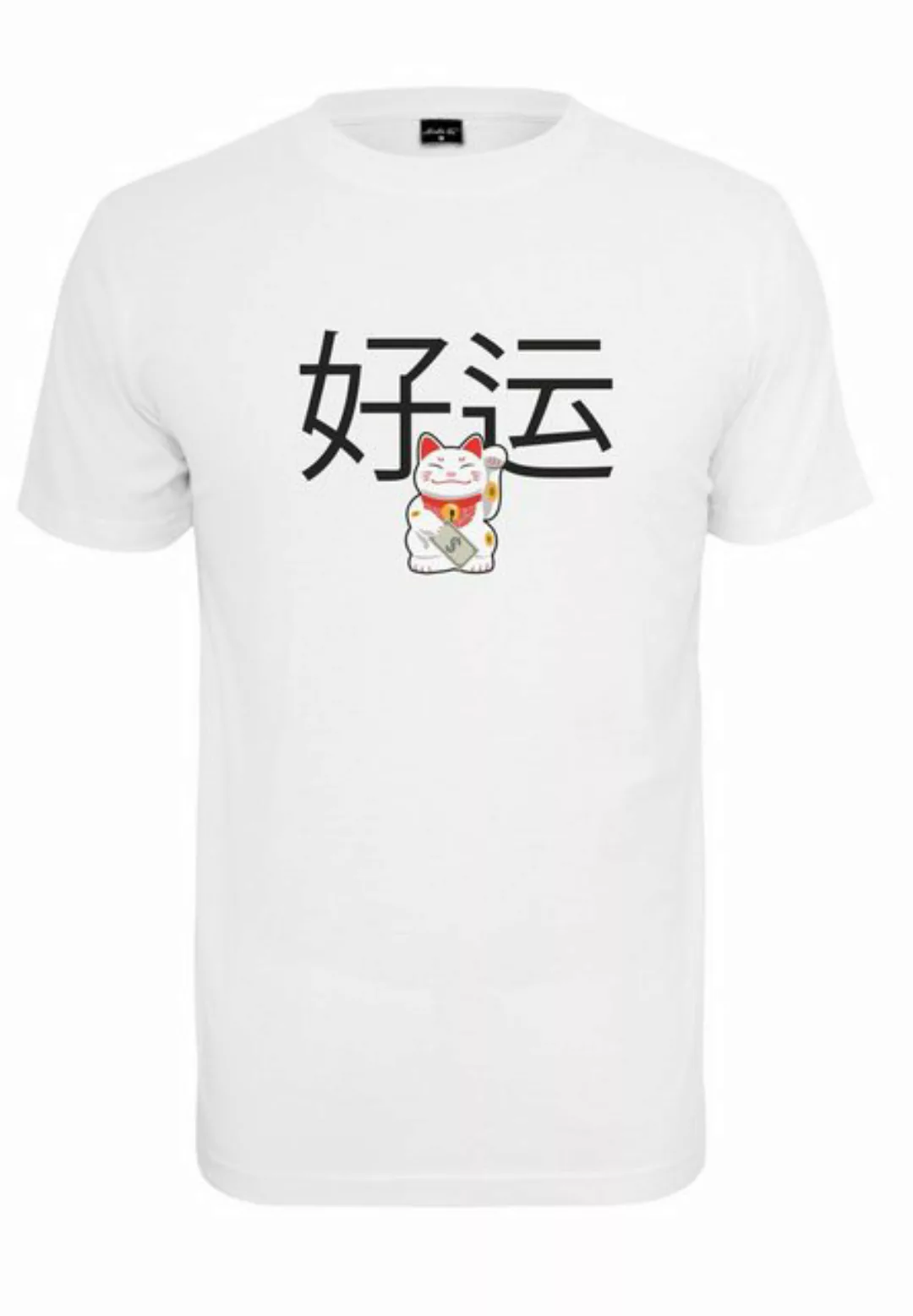 MisterTee T-Shirt "MisterTee Herren Waving Cat Tee" günstig online kaufen