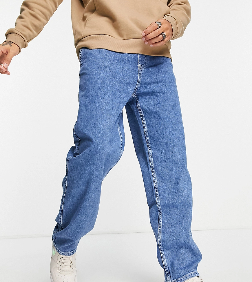 Bershka – Blaue Jeans-Jogginghose günstig online kaufen