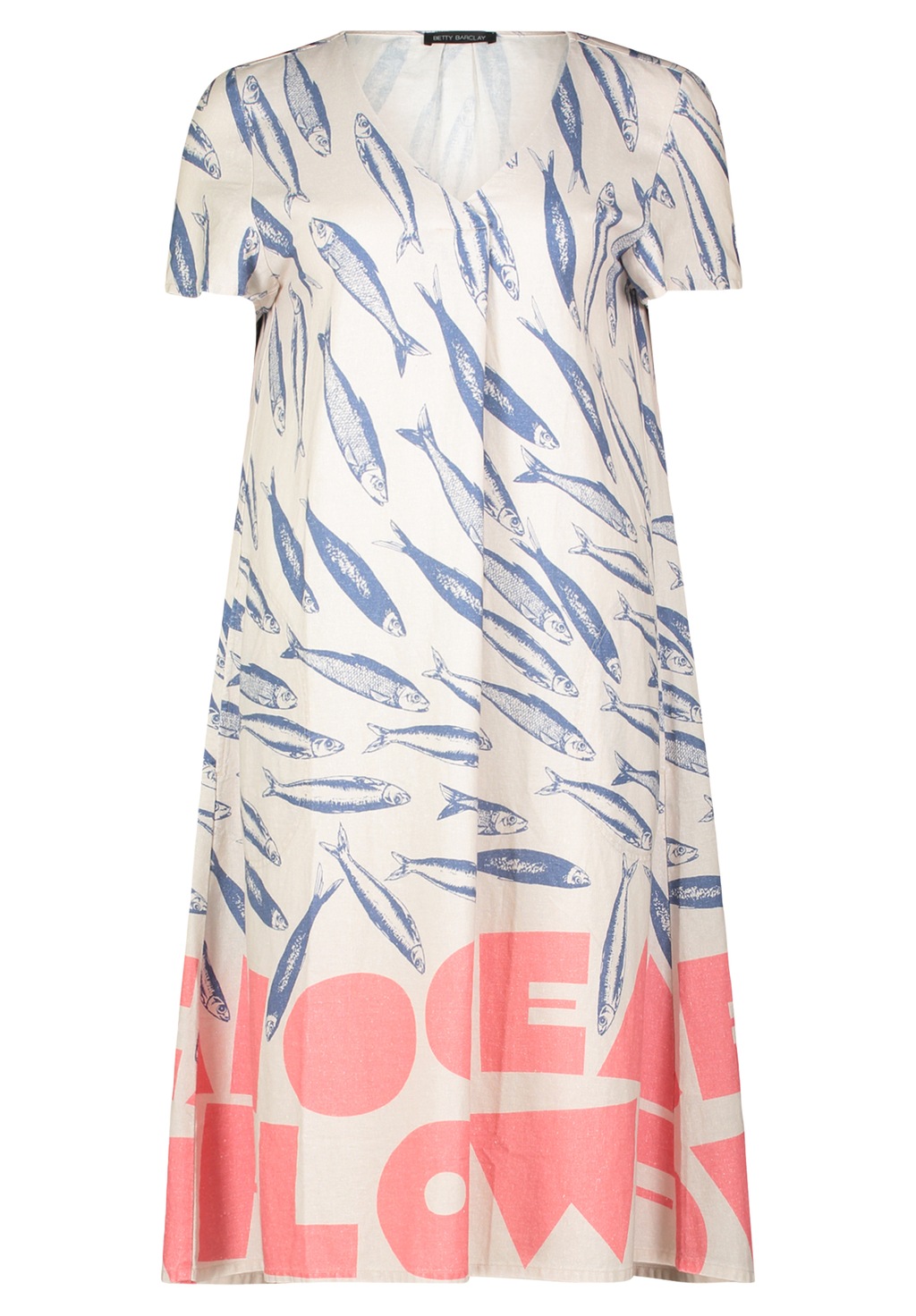 Betty Barclay Sommerkleid "Betty Barclay Damen Leinenkleid mit V-Ausschnitt günstig online kaufen