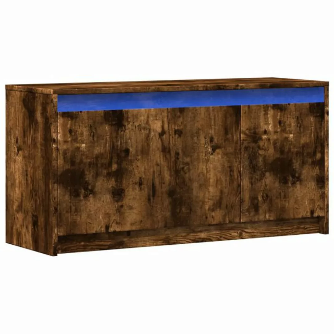 vidaXL TV-Schrank TV-Schrank mit LED-Beleuchtung Räuchereiche 100x34x50 cm günstig online kaufen