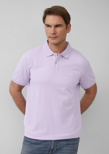 s.Oliver Kurzarmshirt Poloshirt aus Baumwollpiqué Stickerei günstig online kaufen