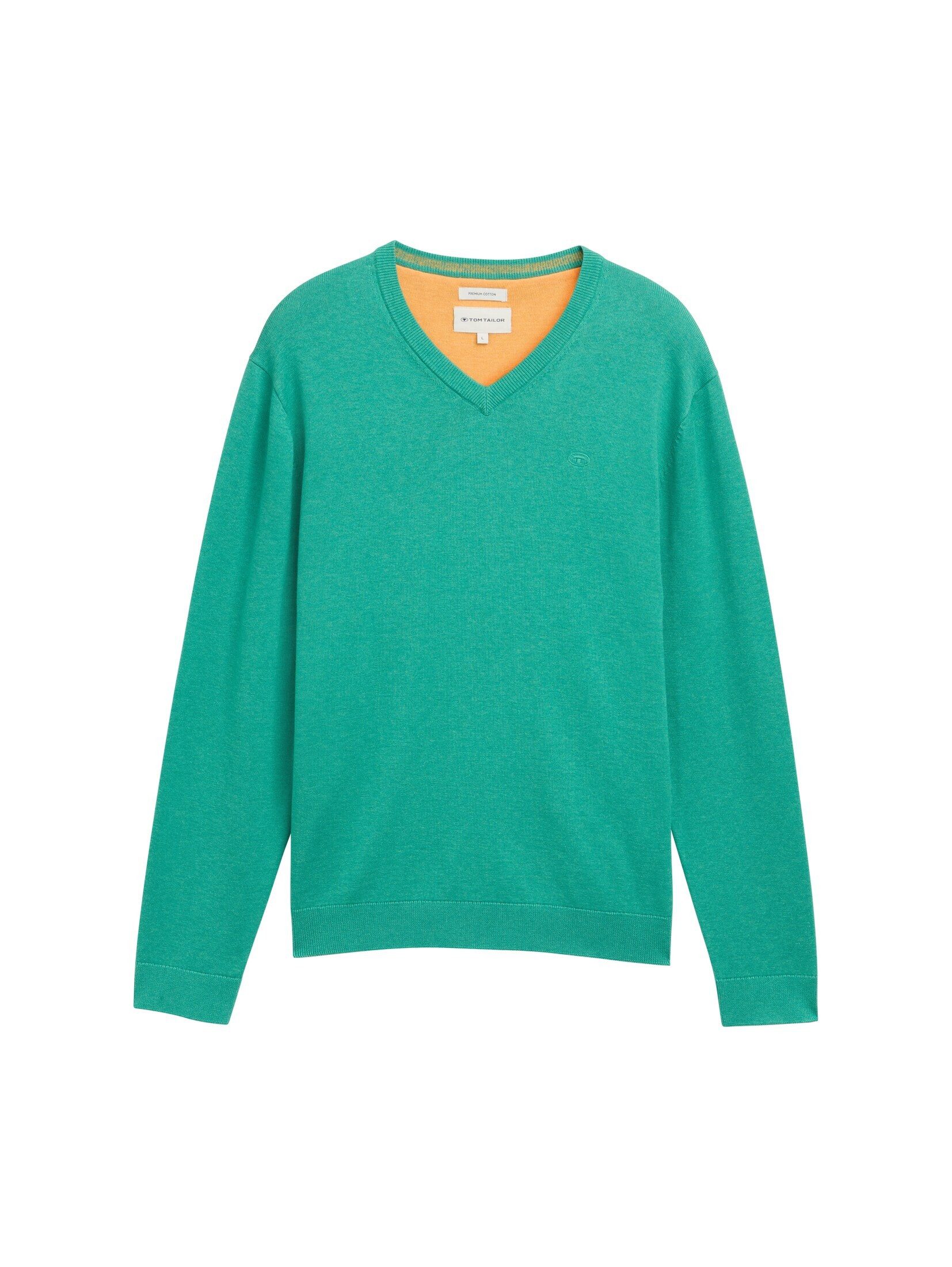 TOM TAILOR Strickpullover Strickpullover mit V-Ausschnitt günstig online kaufen