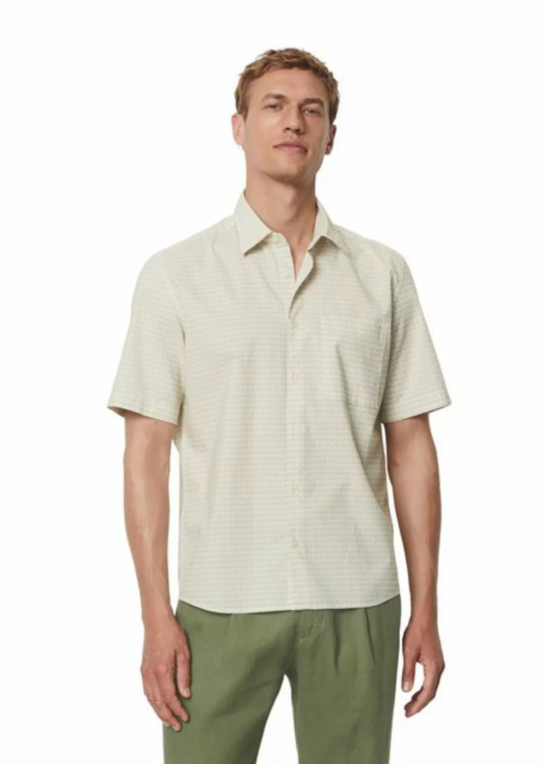 Marc O'Polo Kurzarmhemd aus Bio-Baumwoll-Popeline günstig online kaufen
