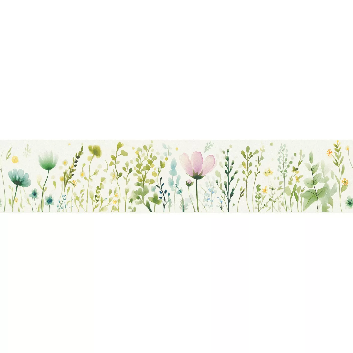 A.S. Création Selbstklebende Bordüre Floral  inWeiß Grün 5 m x 0,17 m günstig online kaufen