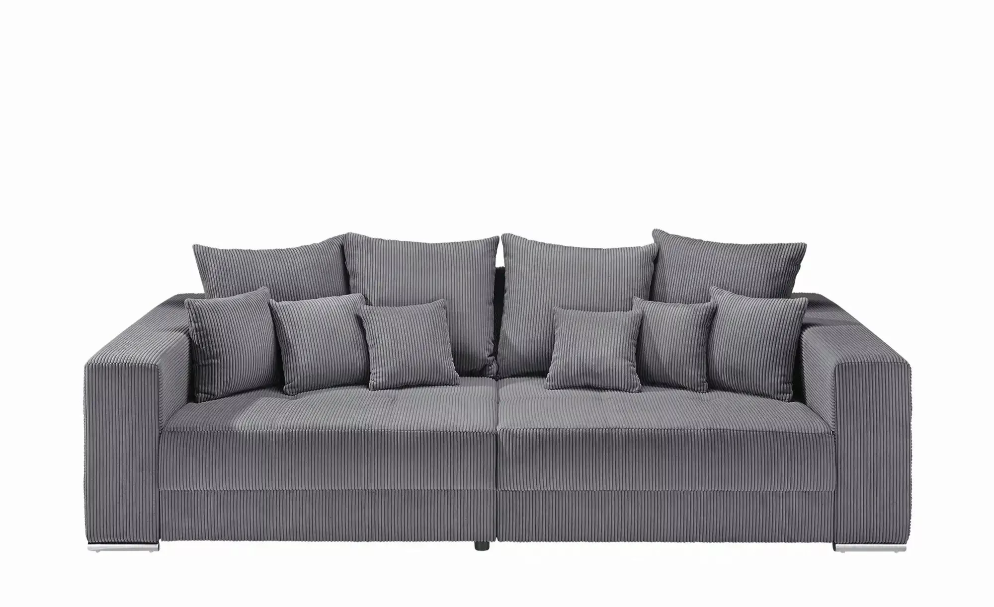 uno Bigsofa aus Cordstoff Ricardo ¦ grau ¦ Maße (cm): B: 262 H: 85 T: 111 P günstig online kaufen