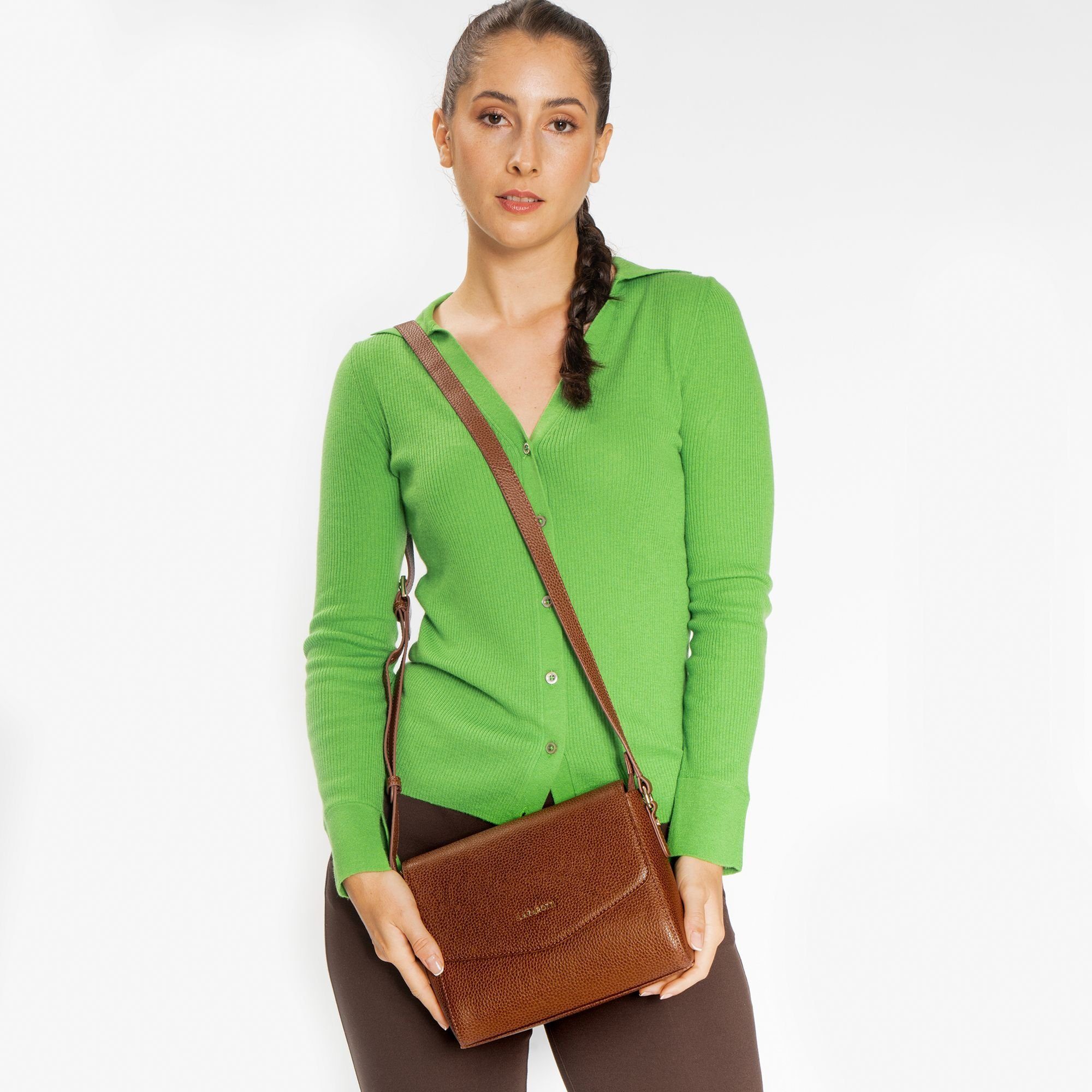 Lazarotti Umhängetasche Bologna Leather, aus echtem günstig online kaufen
