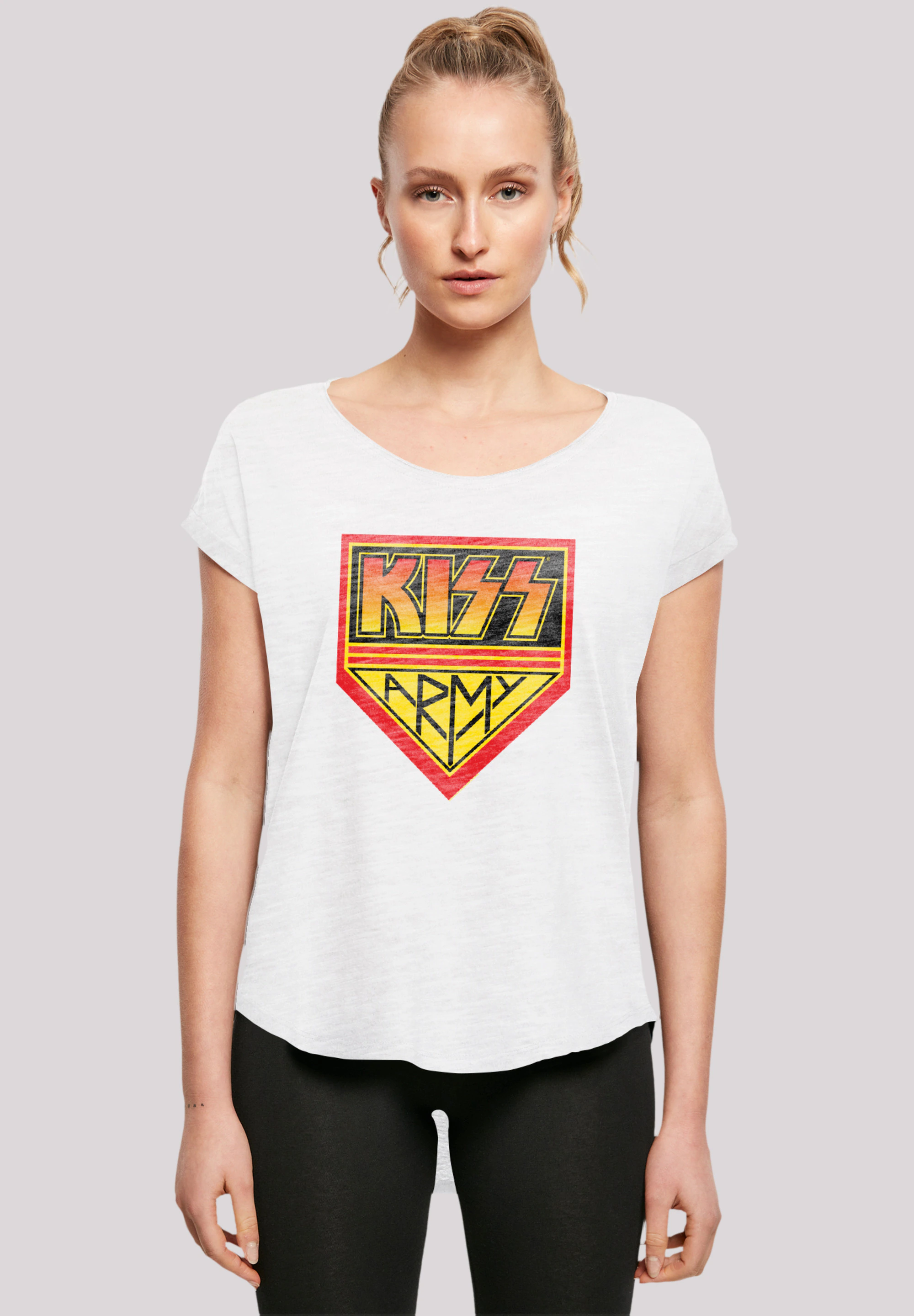 F4NT4STIC T-Shirt "Kiss Rock Band Army Logo", Premium Qualität, Musik, By R günstig online kaufen