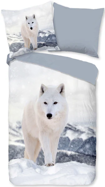 PURE luxury collection Wendebettwäsche »White Fox«, (2 tlg.), 100% Mikrofas günstig online kaufen