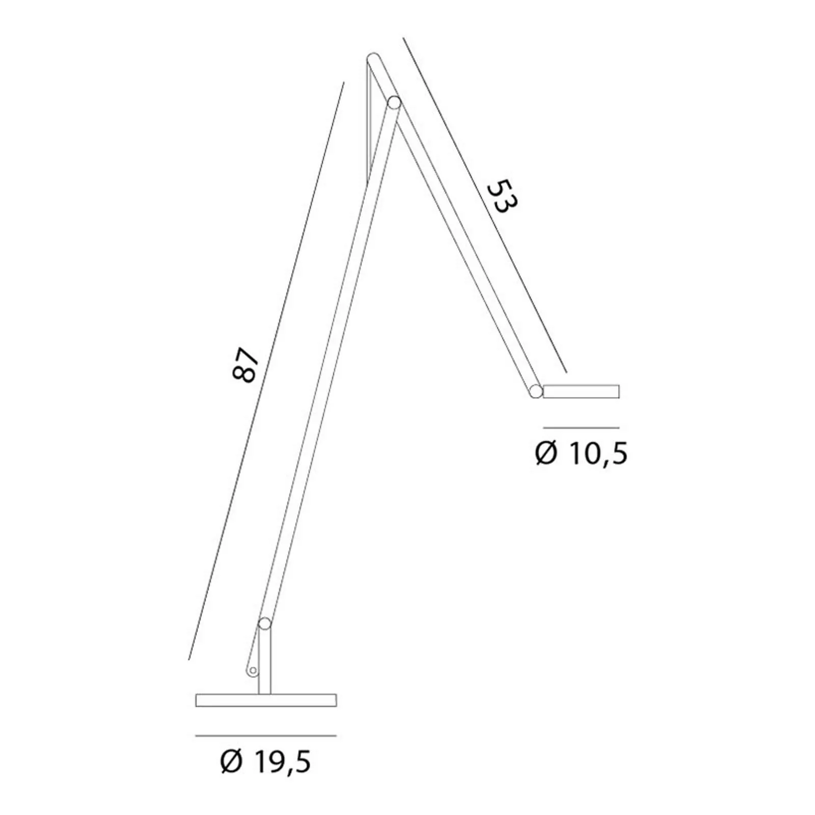 Rotaliana String F1 DTW Stehlampe weiß, schwarz günstig online kaufen