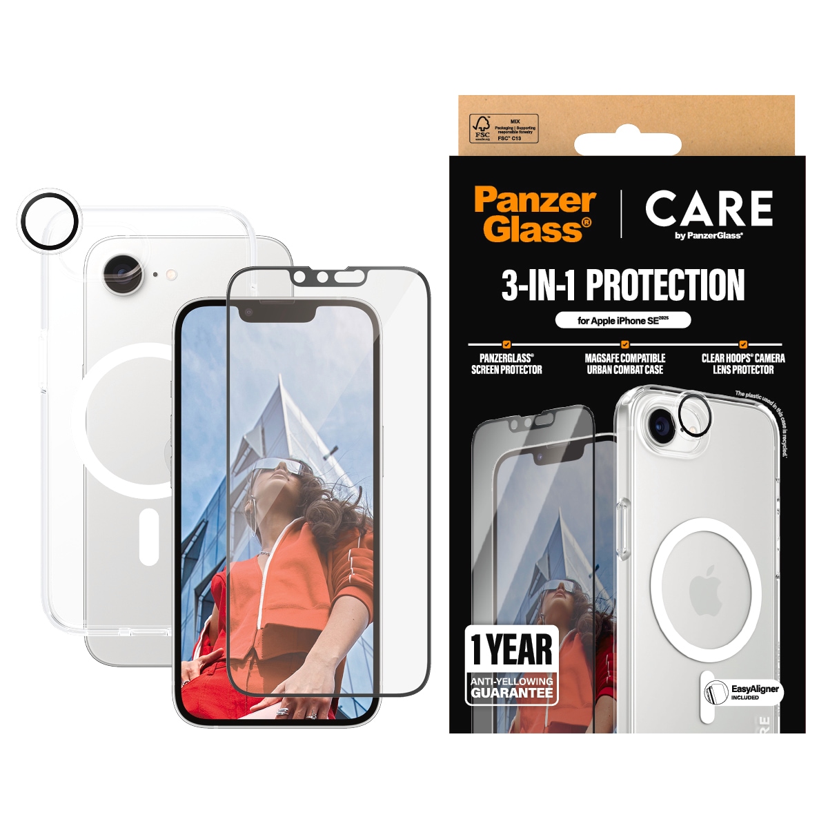 CARE by PanzerGlass Handyhülle »Flagship 3-in-1 Set«, Backcover, Schutzhüll günstig online kaufen