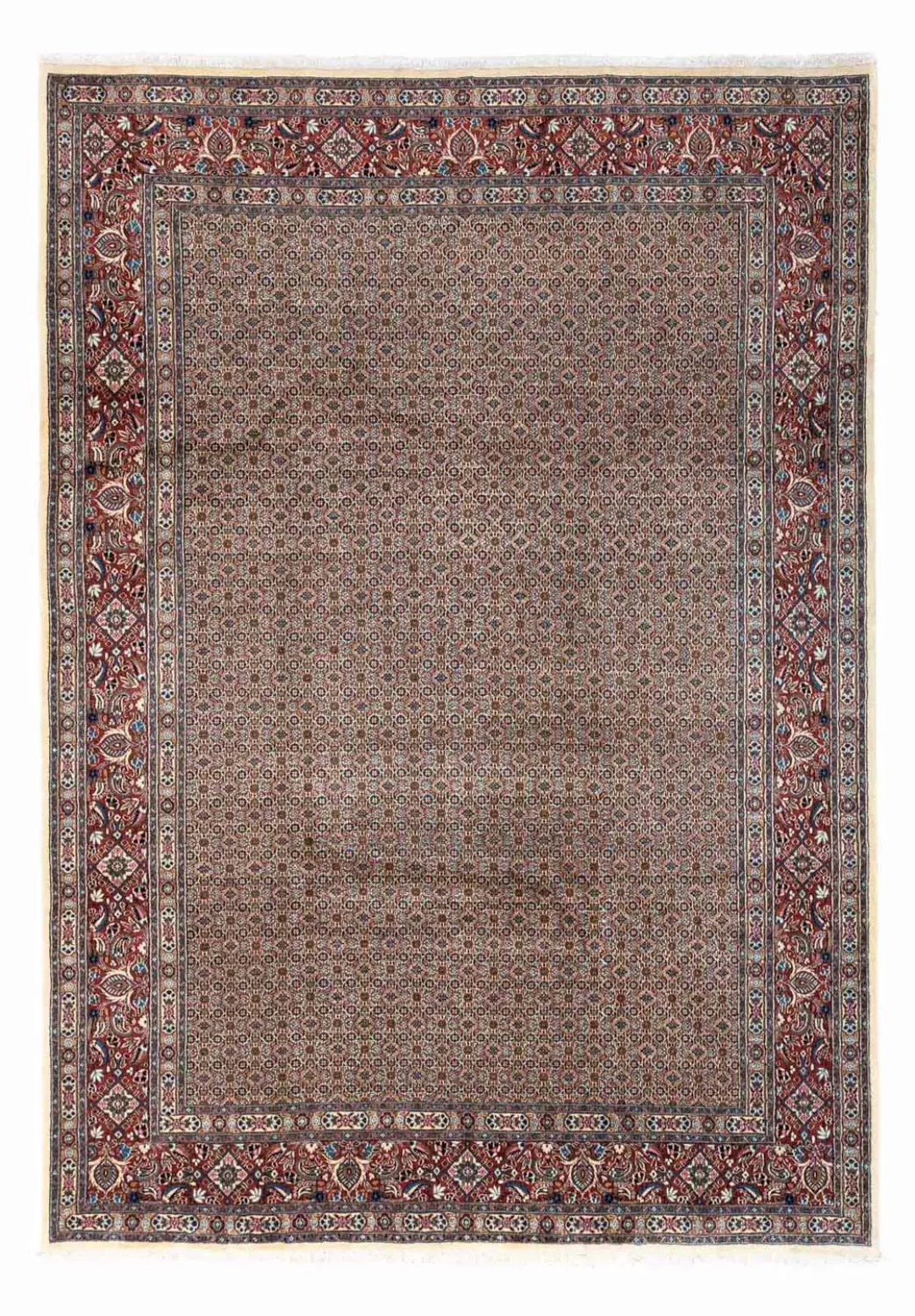 morgenland Wollteppich »Moud Stark Gemustert Beige 195 x 151 cm«, rechtecki günstig online kaufen