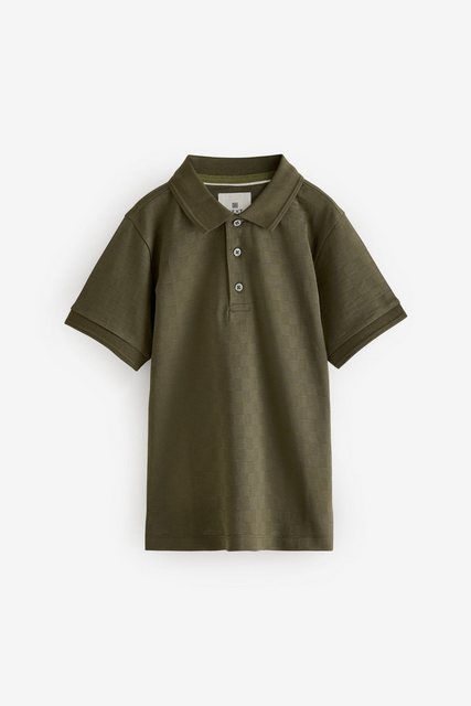 Next Poloshirt Kurzärmeliges Polohemd mit Struktur (1-tlg) günstig online kaufen