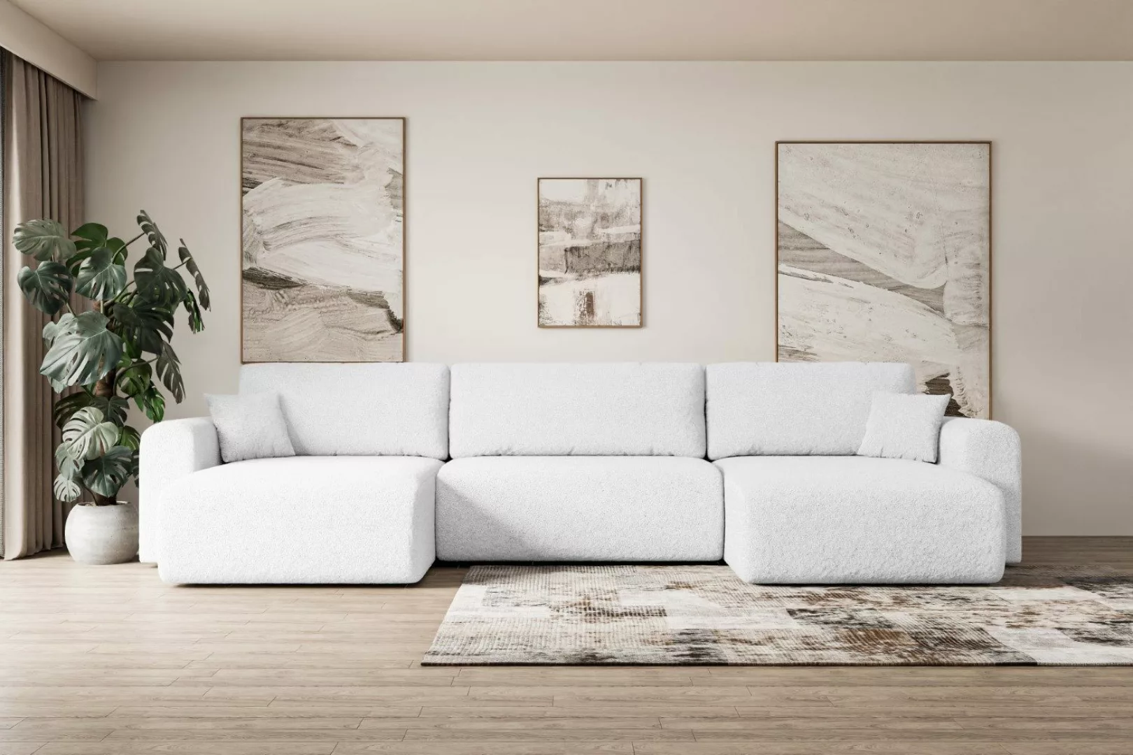 ALTDECOR Wohnlandschaft ORRO-U, Couch mit Schlaffunktion, günstig online kaufen