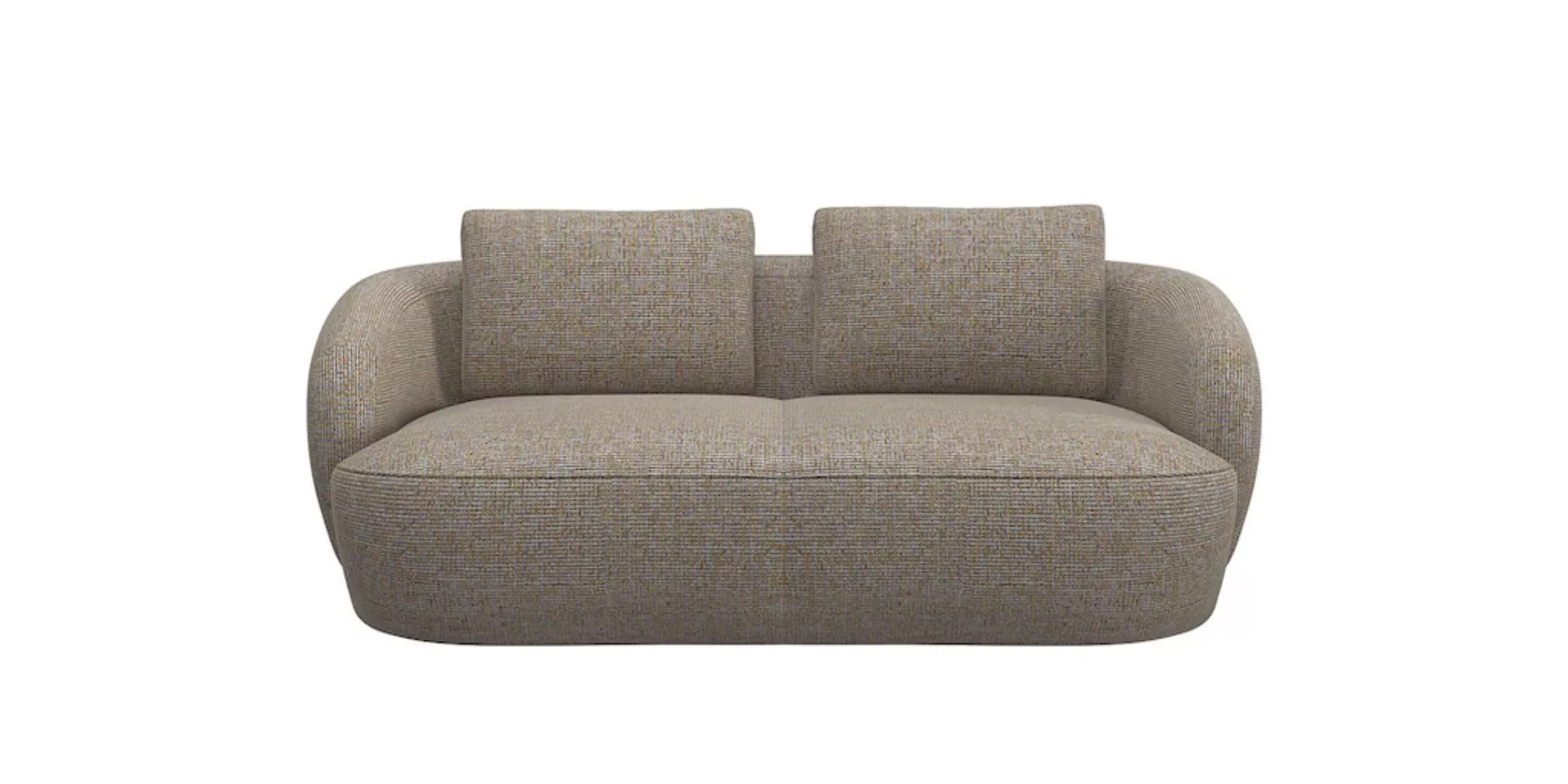 FLEXLUX 2,5-Sitzer "Torino, rund, Couch, Loveseat,", Modernes, organisches günstig online kaufen