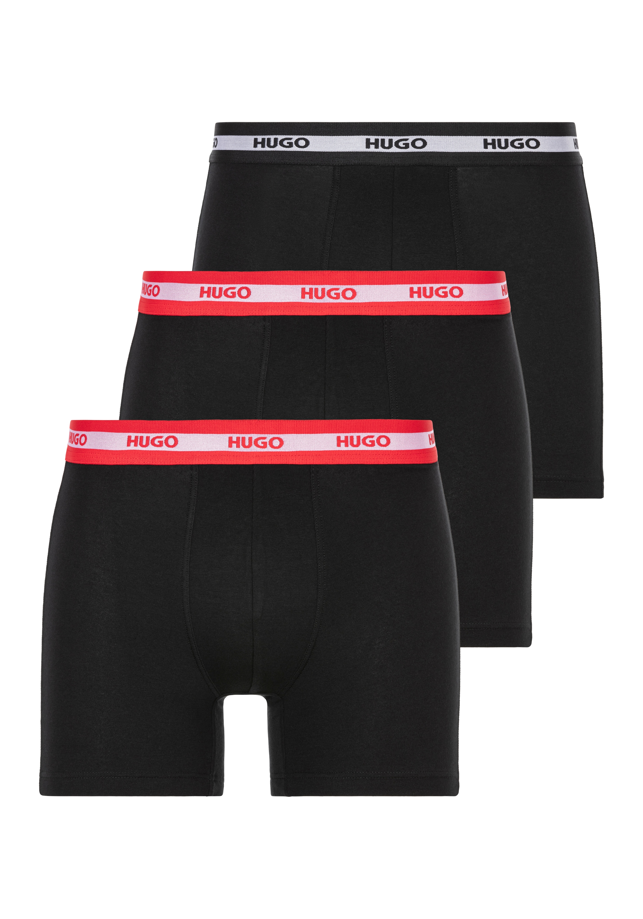 HUGO Underwear Boxer "BOXERBR TRIPL PLANET", (Packung, 3 St., 3), mit elast günstig online kaufen