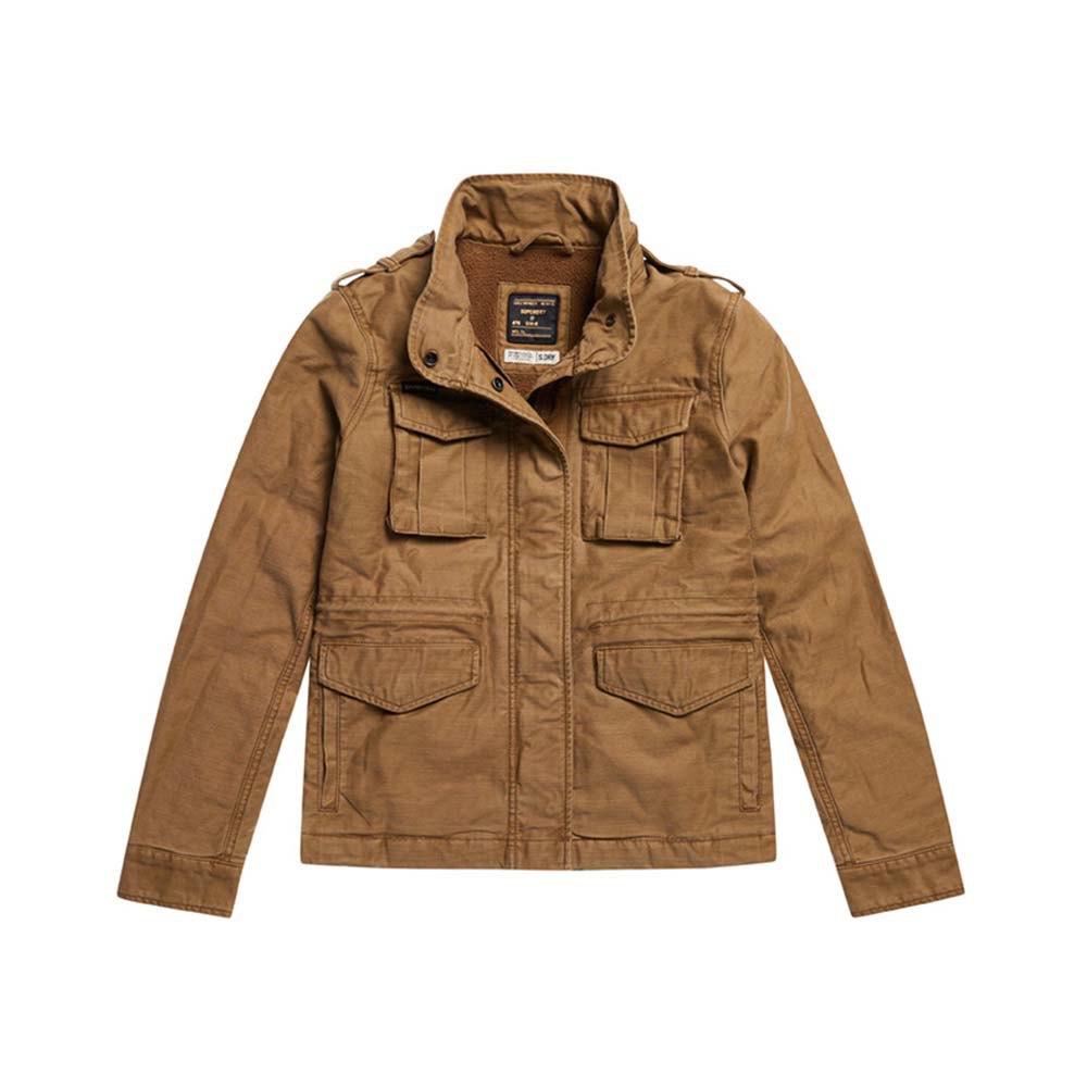 Superdry Rookie Borg Lined Military Jacke XS Breen günstig online kaufen