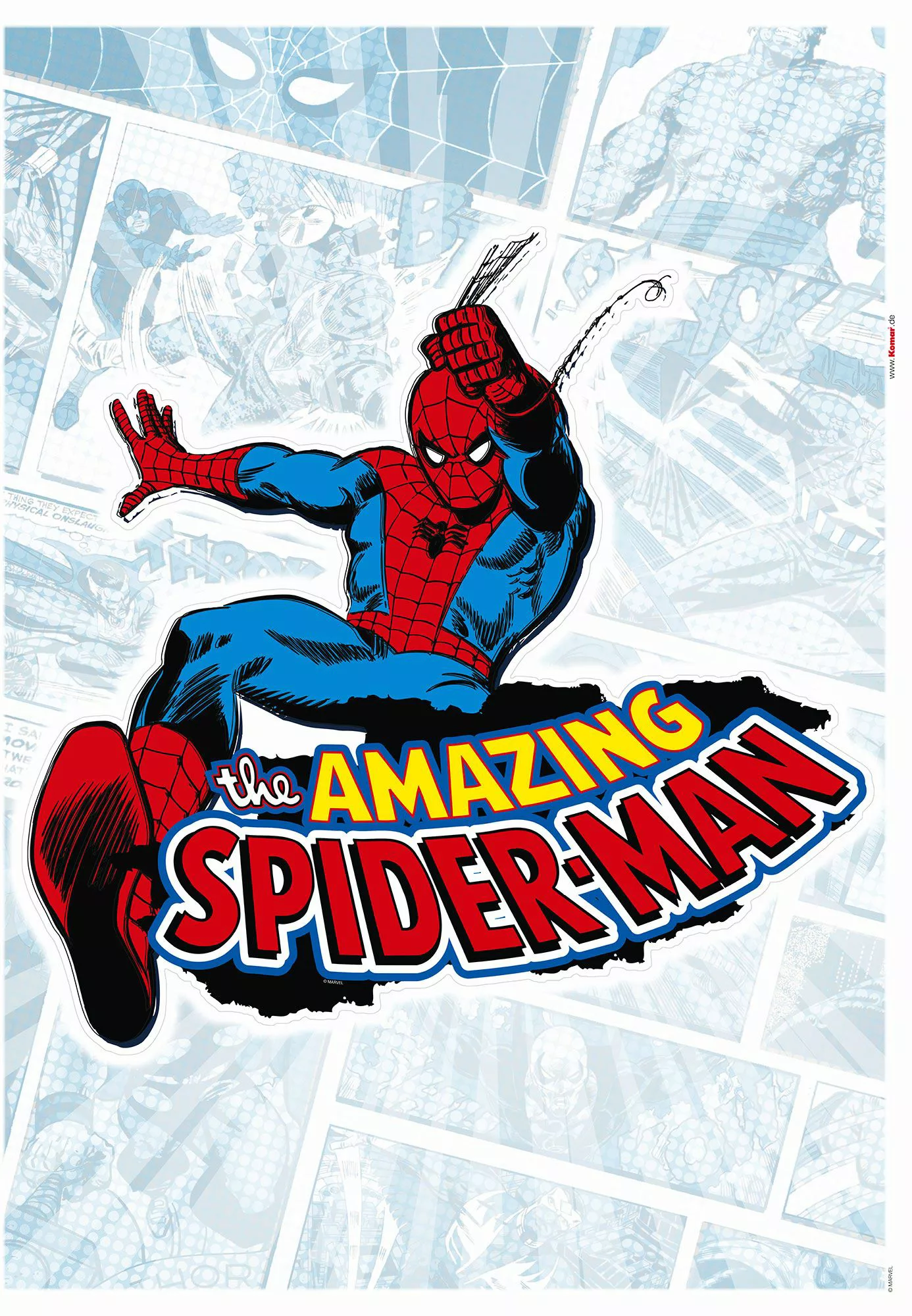 KOMAR Wandtattoo - Spider-Man Comic Classic  - Größe 50 x 70 cm mehrfarbig günstig online kaufen