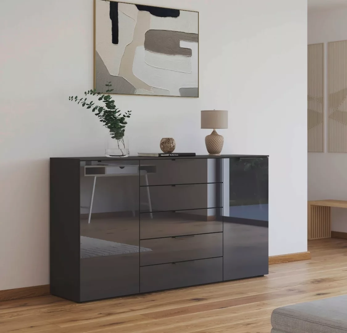 rauch Kommode "Kommode Türkommode Sideboard Kombikommode FLIPP mit Glasfron günstig online kaufen