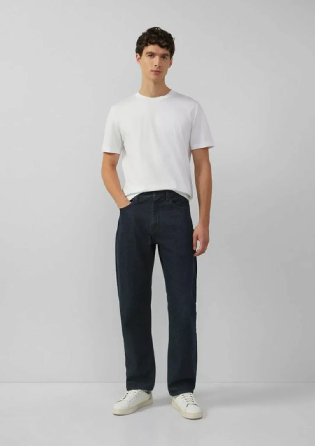 s.Oliver BLACK LABEL Stoffhose Jeans / Relaxed Fit / Mid Rise / Straight Le günstig online kaufen