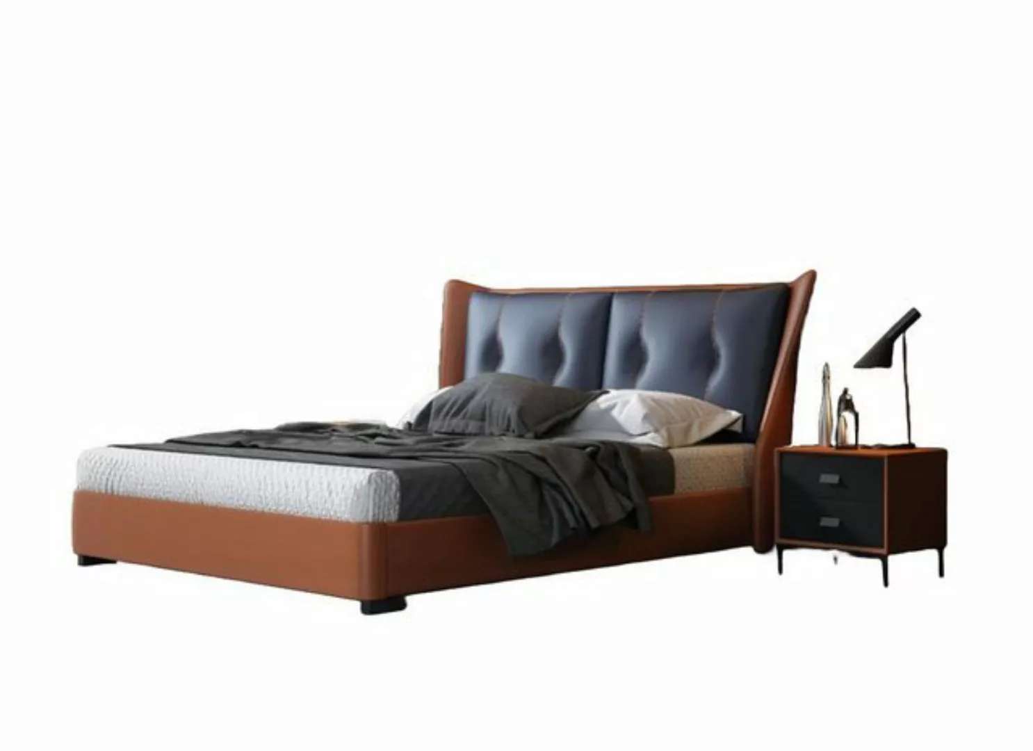 Xlmoebel Bett Neues Doppelbett im italienischen Designer-Stil, Schlafzimmer günstig online kaufen