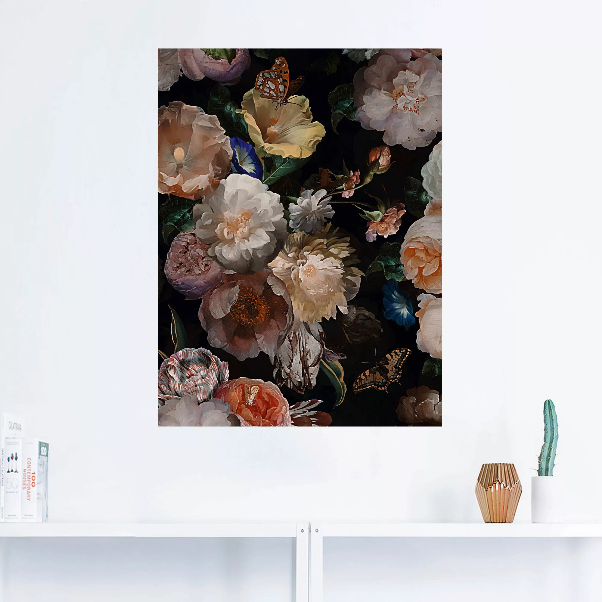 Artland Wandbild "Antike Holländische Blumen", Blumenbilder, (1 St.), als A günstig online kaufen