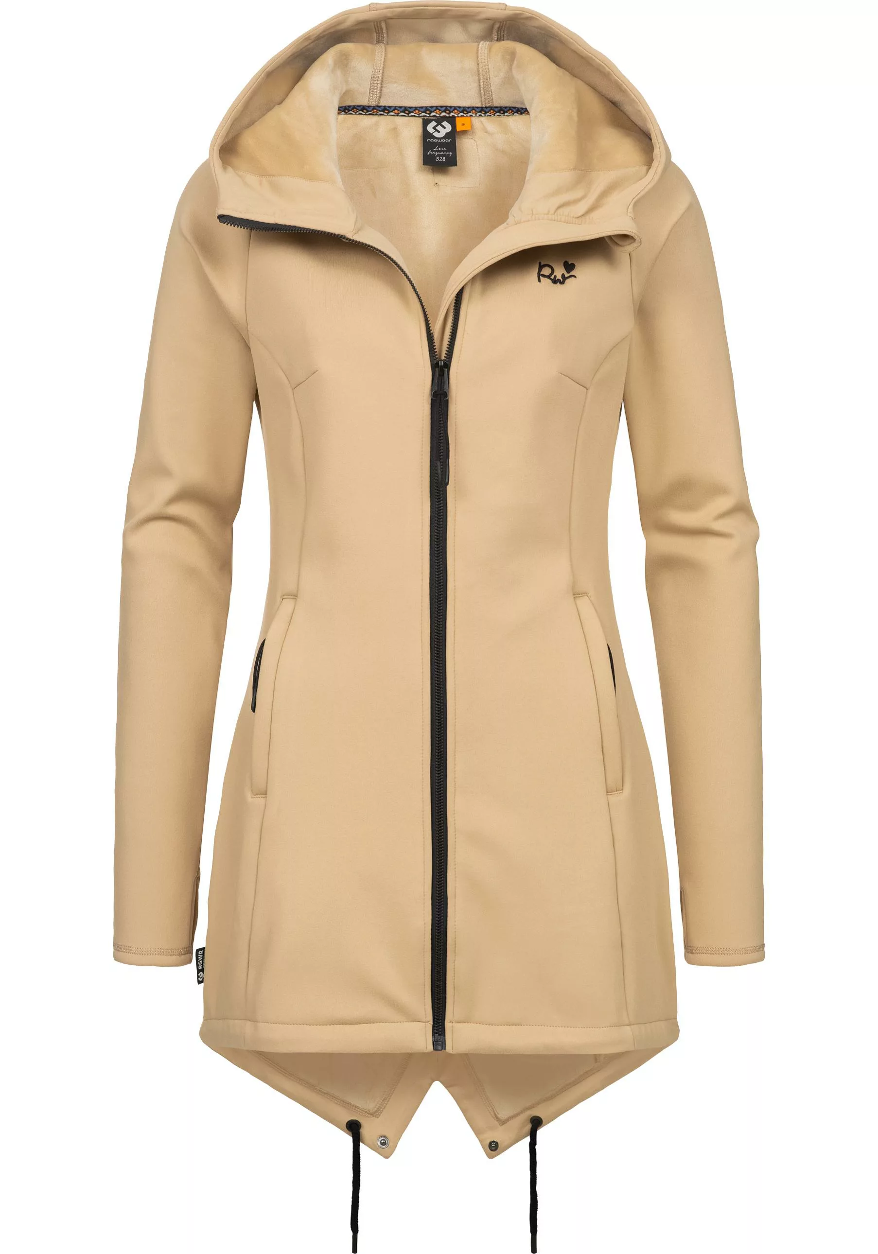 Ragwear Sweatjacke "Wingi", Sportliche Damen Kapuzenjacke mit kuschelig wei günstig online kaufen