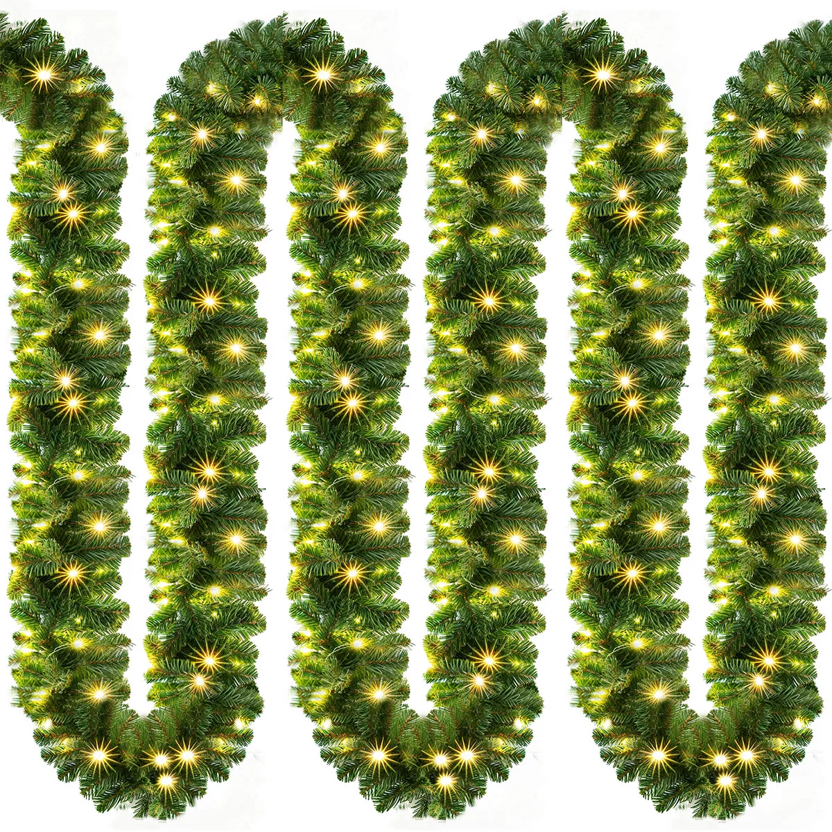 Weihnachtsgirlande 5m 2er-Set In-/Outdoor günstig online kaufen