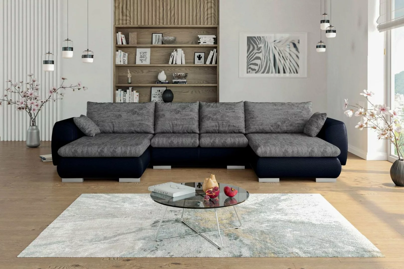 Stylefy Wohnlandschaft Clemens, Sofa, U-Form, Ottomane links oder rechts be günstig online kaufen