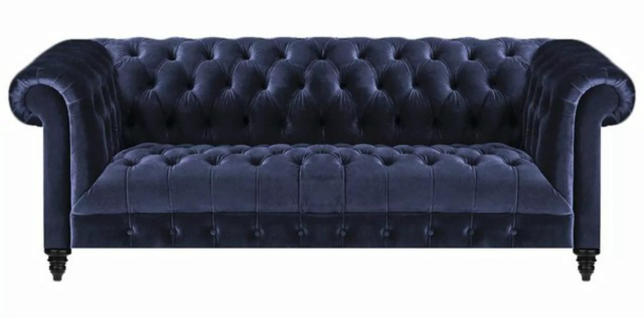 Xlmoebel Sofa Dreisitzer Chesterfield Sofagarnitur für das Wohnzimmer in Bl günstig online kaufen