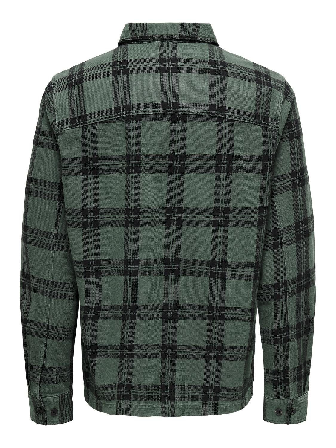 ONLY & SONS Langarmhemd "ONSOLIVER TWILL OVERDYE OVERSHIRT BF" günstig online kaufen