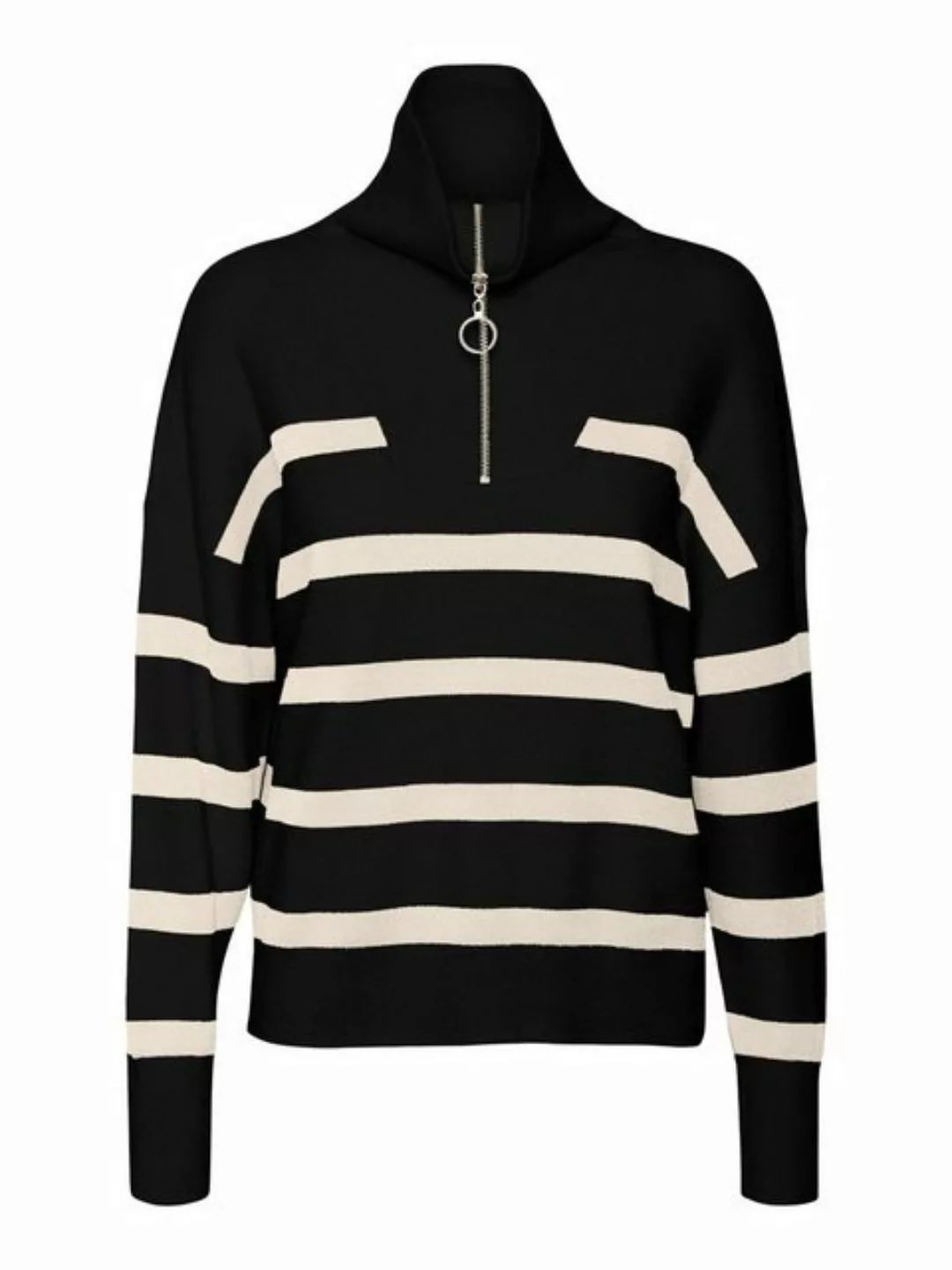 Vero Moda Troyer VMSABA STRIPE LS HIGHNECK BLOUSE GA NOOS günstig online kaufen