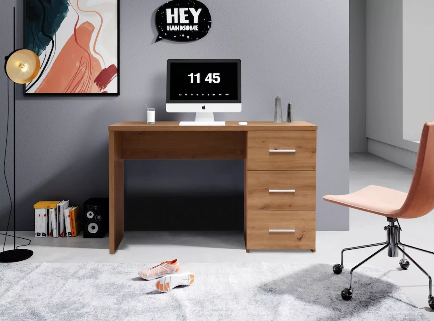 BEGA OFFICE Schreibtisch "Open", Home Office Desk mit 3 Schubladen, Breite günstig online kaufen