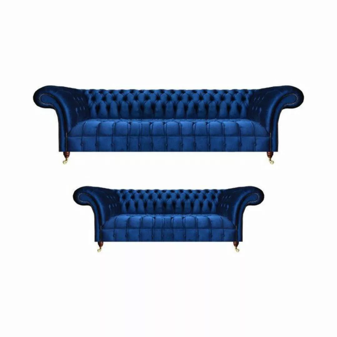 JVmoebel Chesterfield-Sofa Luxus Sofas Set 2tlg Komplett Einrichtung Cheste günstig online kaufen