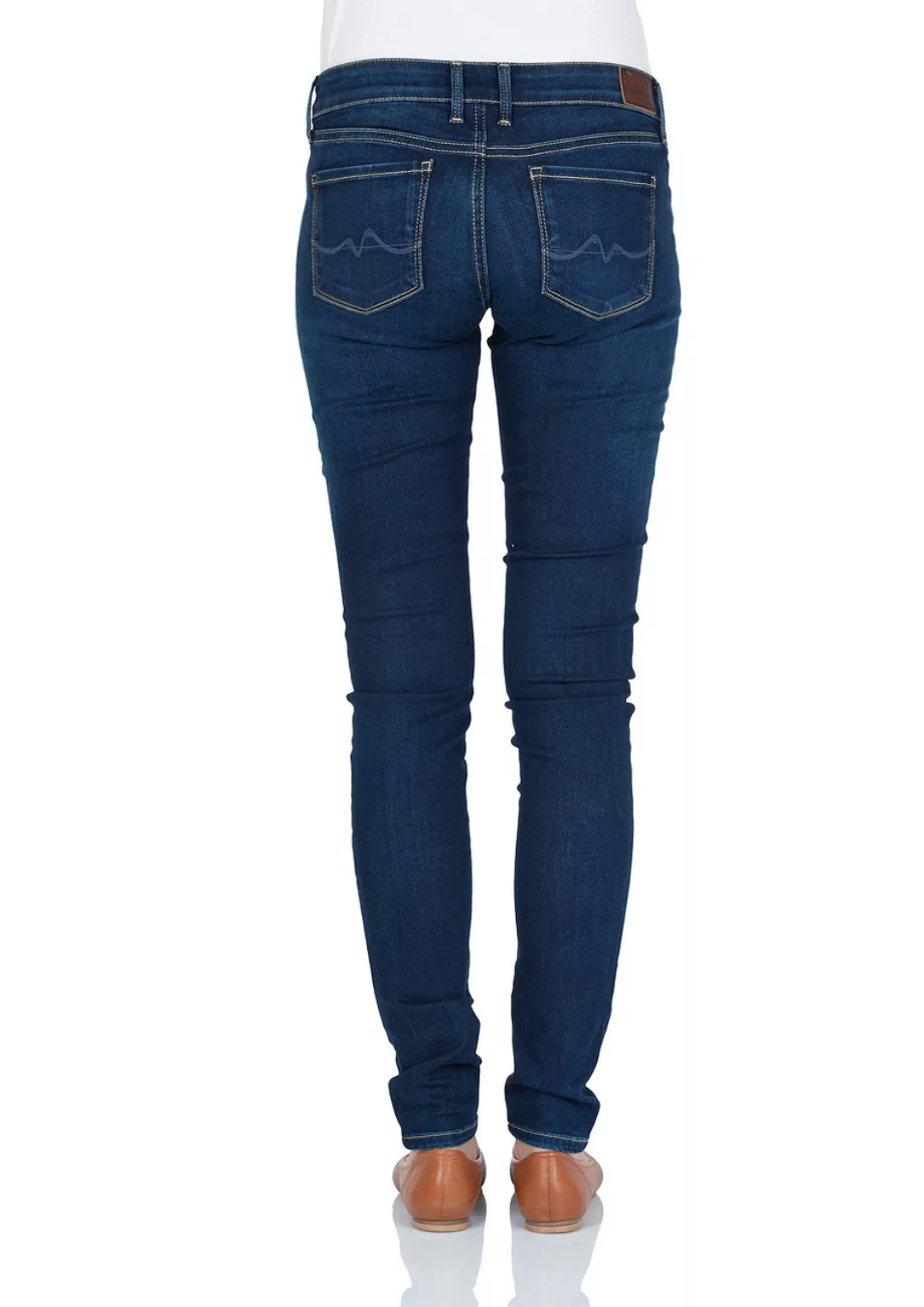 Pepe Jeans Damen Jeans SOHO - Skinny Fit - Schwarz - Black Washed günstig online kaufen