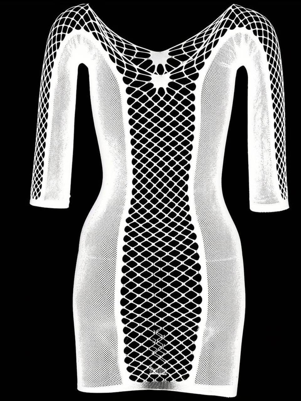 Elegant Love Netzkleid Sexy durchsichtiges Netz-Minikleid günstig online kaufen